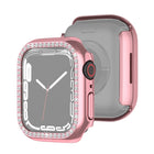 Electroplating PC Single Row Diamond Protective Case For Apple Watch Series