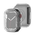 Electroplating PC Single Row Diamond Protective Case For Apple Watch Series