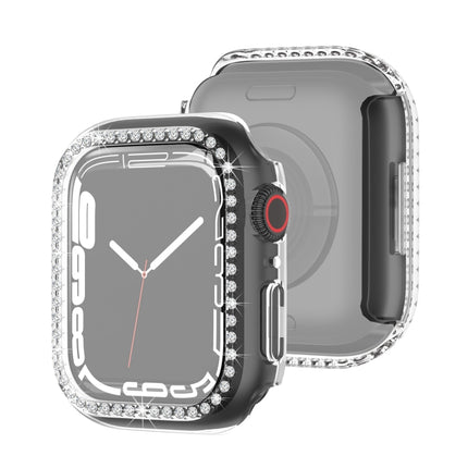 Electroplating PC Single Row Diamond Protective Case For Apple Watch Series, For Apple Watch Series 9 / 8 / 7 41mm, For Apple Watch Series 9 / 8 / 7 45mm - DealBuddy