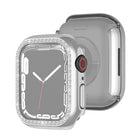 Electroplating PC Single Row Diamond Protective Case For Apple Watch Series, For Apple Watch Series 9 / 8 / 7 41mm, For Apple Watch Series 9 / 8 / 7 45mm - DealBuddy