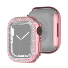 Electroplating PC Double Rows Diamond Protective Case For Apple Watch Series, For Apple Watch Series 9 / 8 / 7 41mm, For Apple Watch Series 9 / 8 / 7 45mm - DealBuddy