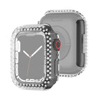 Electroplating PC Double Rows Diamond Protective Case For Apple Watch Series, For Apple Watch Series 9 / 8 / 7 41mm, For Apple Watch Series 9 / 8 / 7 45mm - DealBuddy