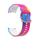 For Samsung Galaxy Watch4 / Watch4 Classic Silicone Printing Replacement Strap Watchband, Tie Dye, Rainbow, Color Skull, Grey Flowers, Sunflower, Cat Paw, Candy - DealBuddy