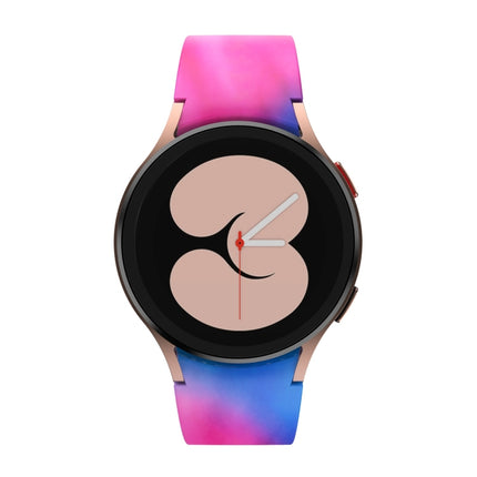 For Samsung Galaxy Watch4 / Watch4 Classic Silicone Printing Replacement Strap Watchband, Tie Dye, Rainbow, Color Skull, Grey Flowers, Sunflower, Cat Paw, Candy - DealBuddy