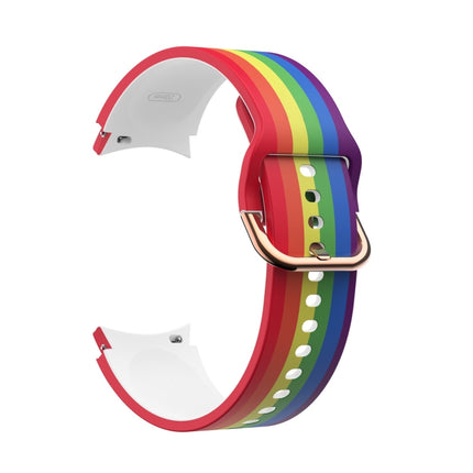 For Samsung Galaxy Watch4 / Watch4 Classic Silicone Printing Replacement Strap Watchband, Tie Dye, Rainbow, Color Skull, Grey Flowers, Sunflower, Cat Paw, Candy - DealBuddy