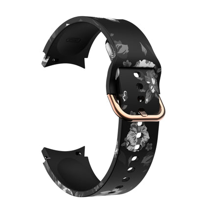 For Samsung Galaxy Watch4 / Watch4 Classic Silicone Printing Replacement Strap Watchband, Tie Dye, Rainbow, Color Skull, Grey Flowers, Sunflower, Cat Paw, Candy - DealBuddy