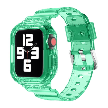 Glacier Transparent TPU Integrated Replacement Strap Watchband, For Apple Watch Series 7 45mm, For Apple Watch Series 7 41mm - DealBuddy