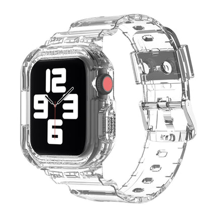 Glacier Transparent TPU Integrated Replacement Strap Watchband, For Apple Watch Series 7 45mm, For Apple Watch Series 7 41mm - DealBuddy