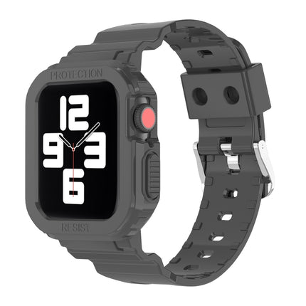 Glacier Transparent TPU Integrated Replacement Strap Watchband, For Apple Watch Series 7 45mm, For Apple Watch Series 7 41mm - DealBuddy