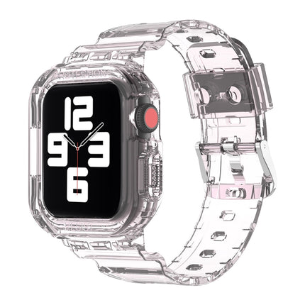 Glacier Transparent TPU Integrated Replacement Strap Watchband, For Apple Watch Series 7 45mm, For Apple Watch Series 7 41mm - DealBuddy