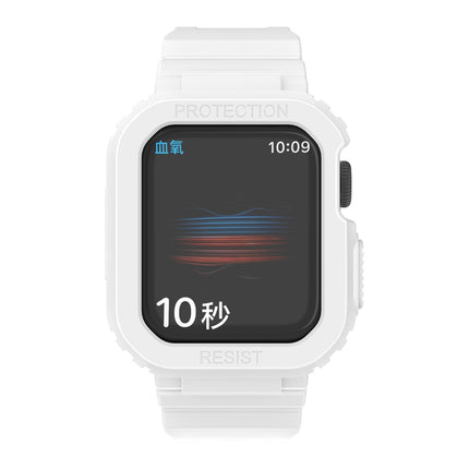 Glacier Transparent TPU Integrated Replacement Strap Watchband, For Apple Watch Series 7 45mm, For Apple Watch Series 7 41mm - DealBuddy
