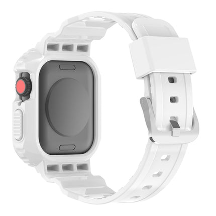 Glacier Transparent TPU Integrated Replacement Strap Watchband, For Apple Watch Series 7 45mm, For Apple Watch Series 7 41mm - DealBuddy