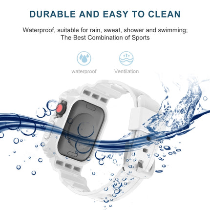 Glacier Transparent TPU Integrated Replacement Strap Watchband, For Apple Watch Series 7 45mm, For Apple Watch Series 7 41mm - DealBuddy