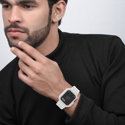 Glacier Transparent TPU Integrated Replacement Strap Watchband, For Apple Watch Series 7 45mm, For Apple Watch Series 7 41mm - DealBuddy