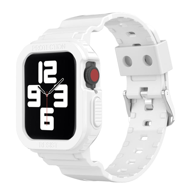 Glacier Transparent TPU Integrated Replacement Strap Watchband, For Apple Watch Series 7 45mm, For Apple Watch Series 7 41mm - DealBuddy
