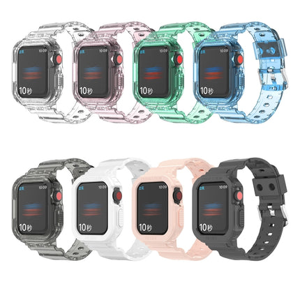 Glacier Transparent TPU Integrated Replacement Strap Watchband, For Apple Watch Series 7 45mm, For Apple Watch Series 7 41mm - DealBuddy