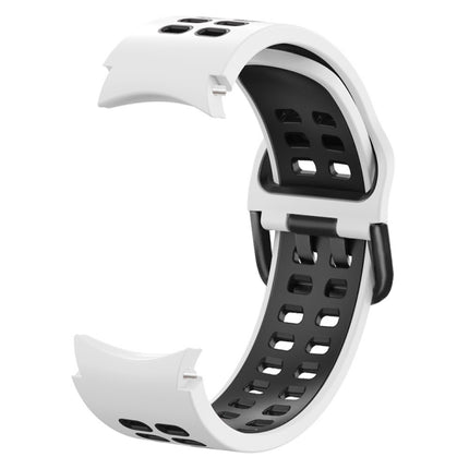 Double-row Hole Two-color Silicone Replacement Strap Watchband, For Samsung Galaxy Watch4 40mm / 44mm - DealBuddy
