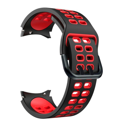 Double-row Hole Two-color Silicone Replacement Strap Watchband, For Samsung Galaxy Watch4 40mm / 44mm - DealBuddy