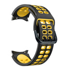 For Samsung Galaxy Watch4 40mm / 44mm / Black Yellow
