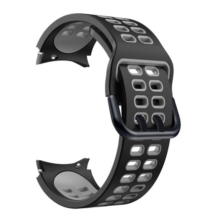 Double-row Hole Two-color Silicone Replacement Strap Watchband, For Samsung Galaxy Watch4 40mm / 44mm - DealBuddy