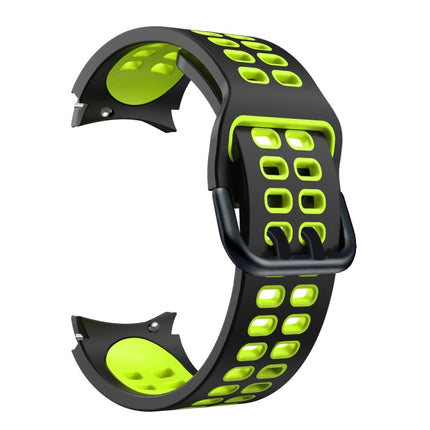 Double-row Hole Two-color Silicone Replacement Strap Watchband, For Samsung Galaxy Watch4 40mm / 44mm - DealBuddy