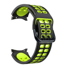 Double-row Hole Two-color Silicone Replacement Strap Watchband, For Samsung Galaxy Watch4 40mm / 44mm - DealBuddy