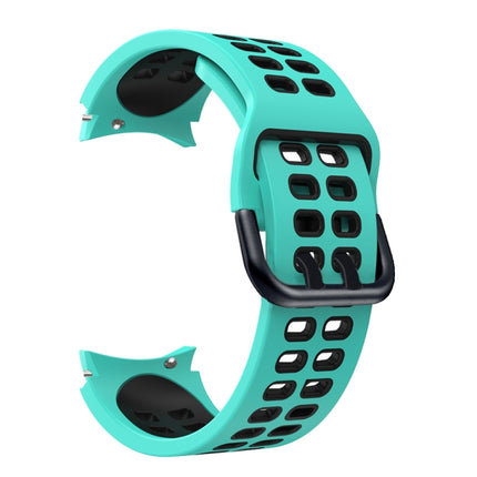 Double-row Hole Two-color Silicone Replacement Strap Watchband, For Samsung Galaxy Watch4 40mm / 44mm - DealBuddy