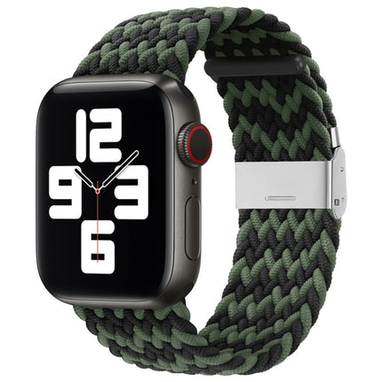 Nylon Braid One Buckle Replacement Watchband For Apple Watch Series, 7 41mm / 6&SE&5&4 40mm / 3&2&1 38mm - DealBuddy