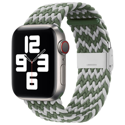 Nylon Braid One Buckle Replacement Watchband For Apple Watch Series, 7 41mm / 6&SE&5&4 40mm / 3&2&1 38mm - DealBuddy