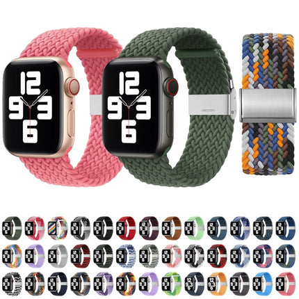 Nylon Braid One Buckle Replacement Watchband For Apple Watch Series, 7 41mm / 6&SE&5&4 40mm / 3&2&1 38mm - DealBuddy