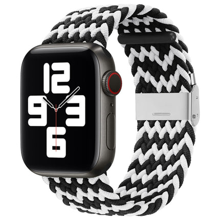 Nylon Braid One Buckle Replacement Watchband For Apple Watch Series, 7 45mm / 6&SE&5&4 44mm / 3&2&1 42mm - DealBuddy