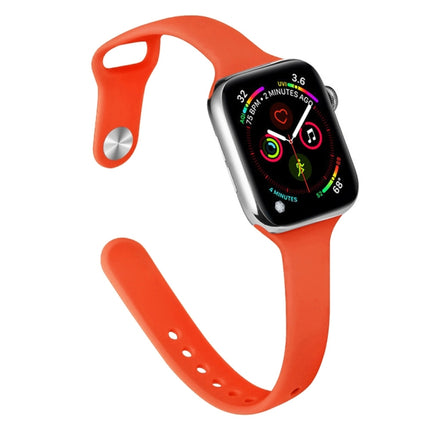 Slimming Silicone Replacement Watchband For Apple Watch Series, 7 41mm / 6&SE&5&4 40mm / 3&2&1 38mm - DealBuddy