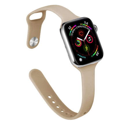 Slimming Silicone Replacement Watchband For Apple Watch Series, 7 41mm / 6&SE&5&4 40mm / 3&2&1 38mm - DealBuddy