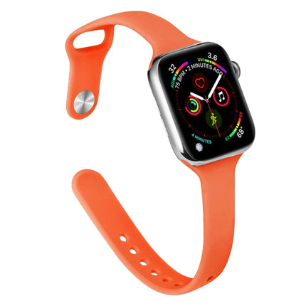 Slimming Silicone Replacement Watchband For Apple Watch Series, 7 41mm / 6&SE&5&4 40mm / 3&2&1 38mm - DealBuddy