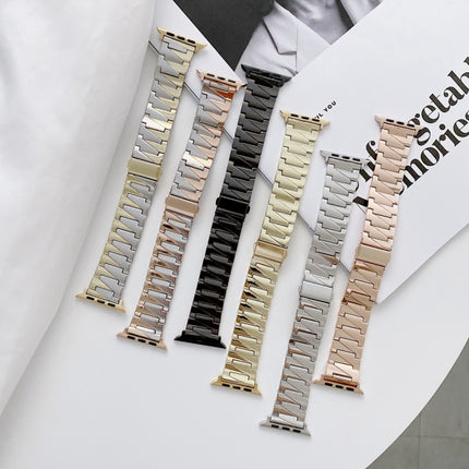 Lightning Shape Stainless Steel Replacement Watchband For Apple Watch Series, 7 41mm / 6&SE&5&4 40mm / 3&2&1 38mm, 7 45mm / 6&SE&5&4 44mm / 3&2&1 42mm - DealBuddy