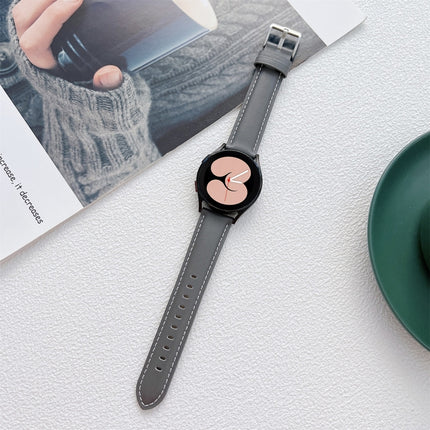Sewing Leather Strap Watchband, For Samsung Galaxy Watch4 40mm / 44mm - DealBuddy