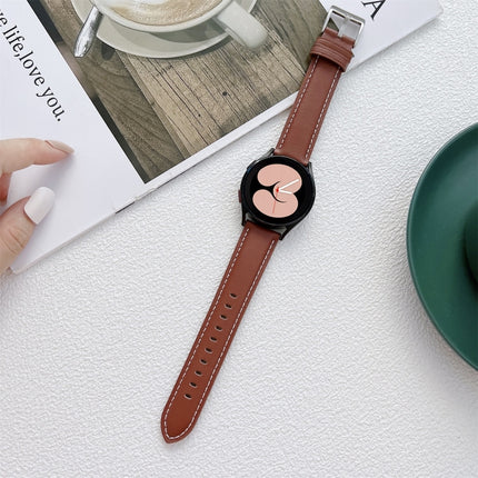 Sewing Leather Strap Watchband, For Samsung Galaxy Watch4 40mm / 44mm - DealBuddy