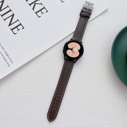 Sewing Leather Strap Watchband, For Samsung Galaxy Watch4 40mm / 44mm - DealBuddy