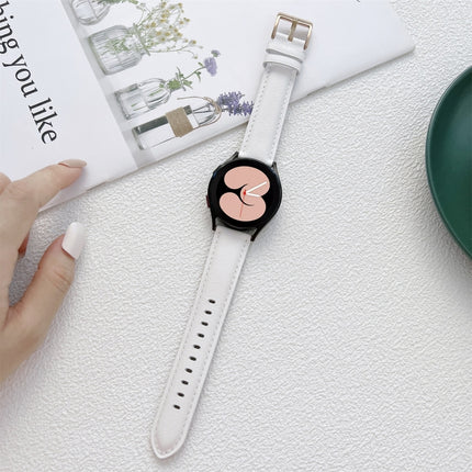 Sewing Leather Strap Watchband, For Samsung Galaxy Watch4 40mm / 44mm - DealBuddy