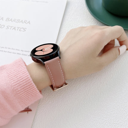 Sewing Leather Strap Watchband, For Samsung Galaxy Watch4 40mm / 44mm - DealBuddy