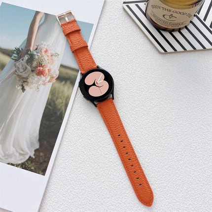 Lychee Texture Leather Strap Watchband, For Samsung Galaxy Watch4 40mm / 44mm - DealBuddy