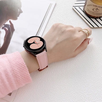 Lychee Texture Leather Strap Watchband, For Samsung Galaxy Watch4 40mm / 44mm - DealBuddy