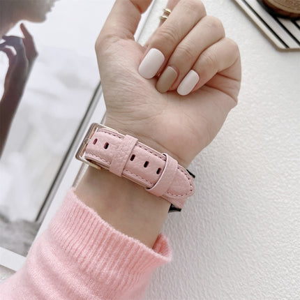 Lychee Texture Leather Strap Watchband, For Samsung Galaxy Watch4 40mm / 44mm - DealBuddy