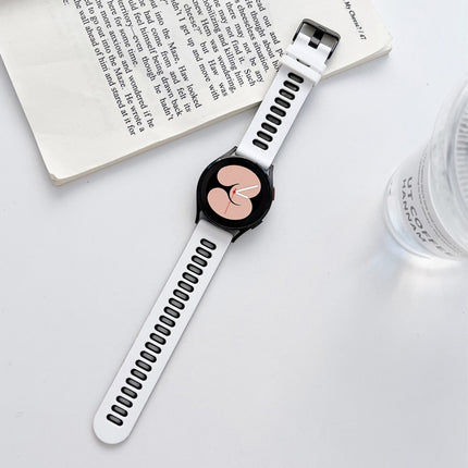 Two-color Silicone Strap Watchband, For Samsung Galaxy Watch4 40mm / 44mm - DealBuddy