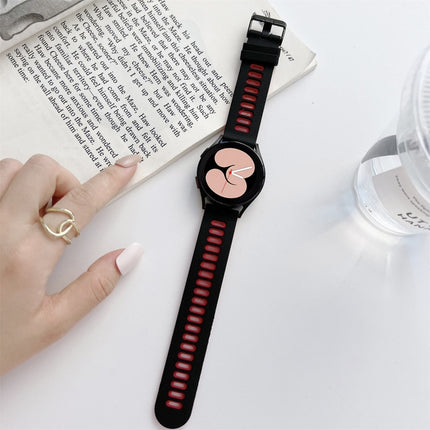 Two-color Silicone Strap Watchband, For Samsung Galaxy Watch4 40mm / 44mm - DealBuddy