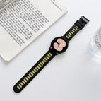 For Samsung Galaxy Watch4 40mm / 44mm / Black Yellow