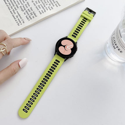 Two-color Silicone Strap Watchband, For Samsung Galaxy Watch4 40mm / 44mm - DealBuddy