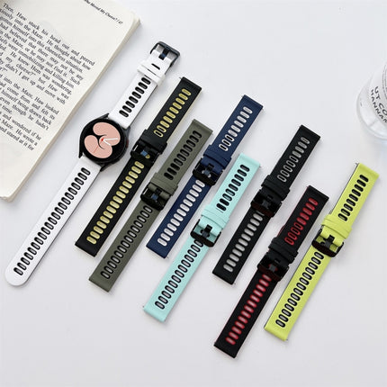 Two-color Silicone Strap Watchband, For Samsung Galaxy Watch4 40mm / 44mm - DealBuddy