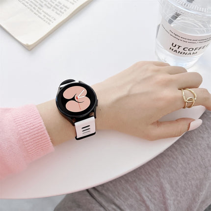 Two-color Silicone Strap Watchband, For Samsung Galaxy Watch4 40mm / 44mm - DealBuddy