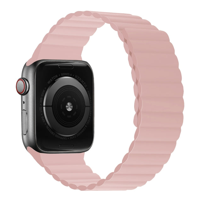 Silicone Magnetic Integrated Short Strap Watchband For Apple Watch Series - DealBuddy